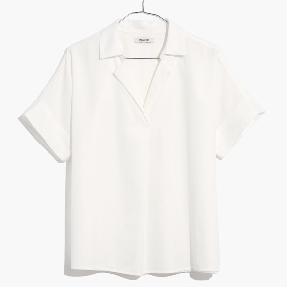 Madewell Tops - New MADEWELL Size S Park Popover Shirt in White